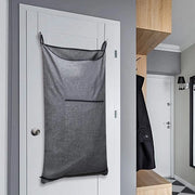 Asciugamani appesi, asciugamani appesi con attacco da parete, asciugamani appesi spazializzanti e asciugamani per bagno da appendere sopra la porta (Popolare Heather Grey, Pacchetto da 2)