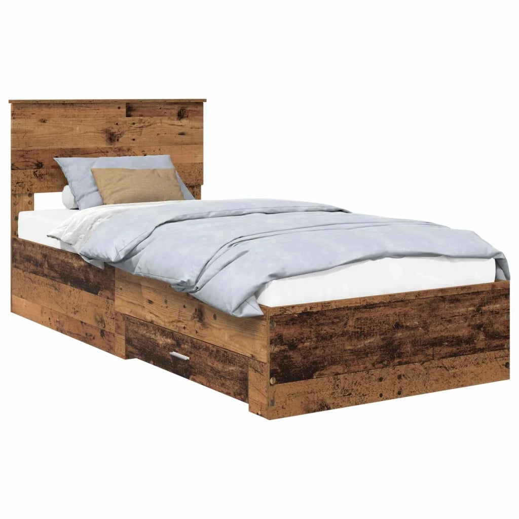 Struttura del letto-Giroletto Legno vecchio 90 x 190 cm Legno multistrato 427859