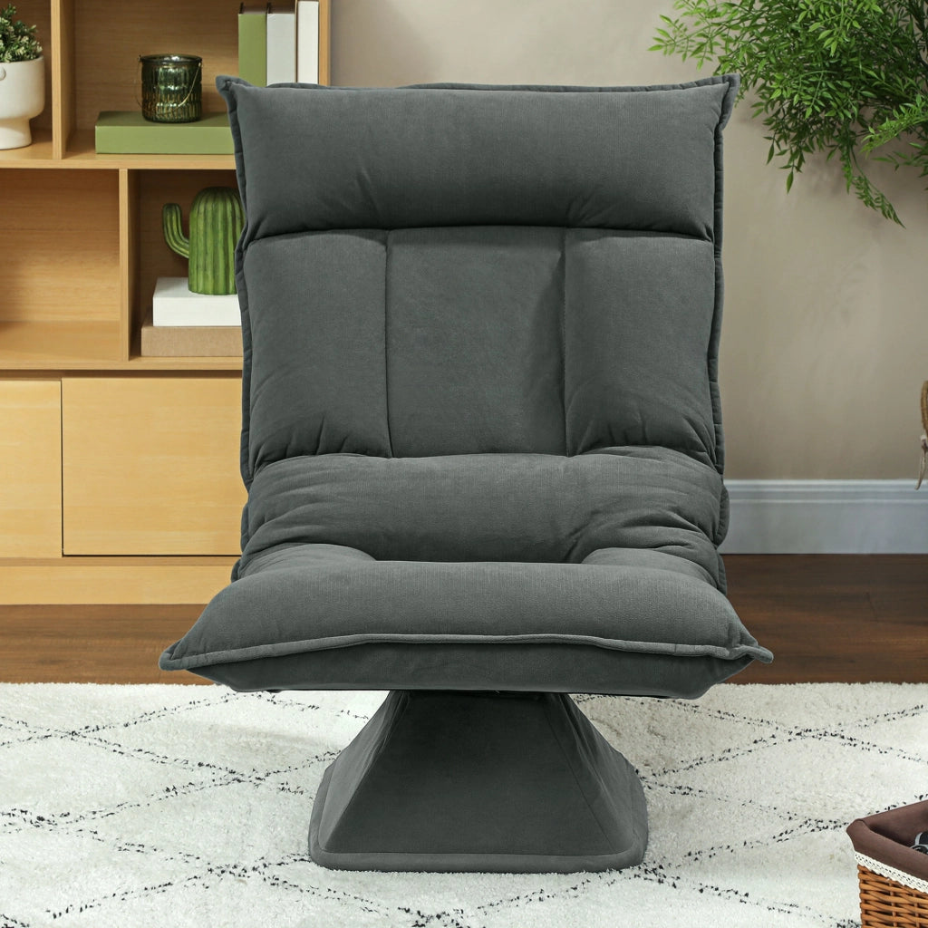 Poltrona reclinabile girevole ¨C Minimal ¨C Grigio scuro