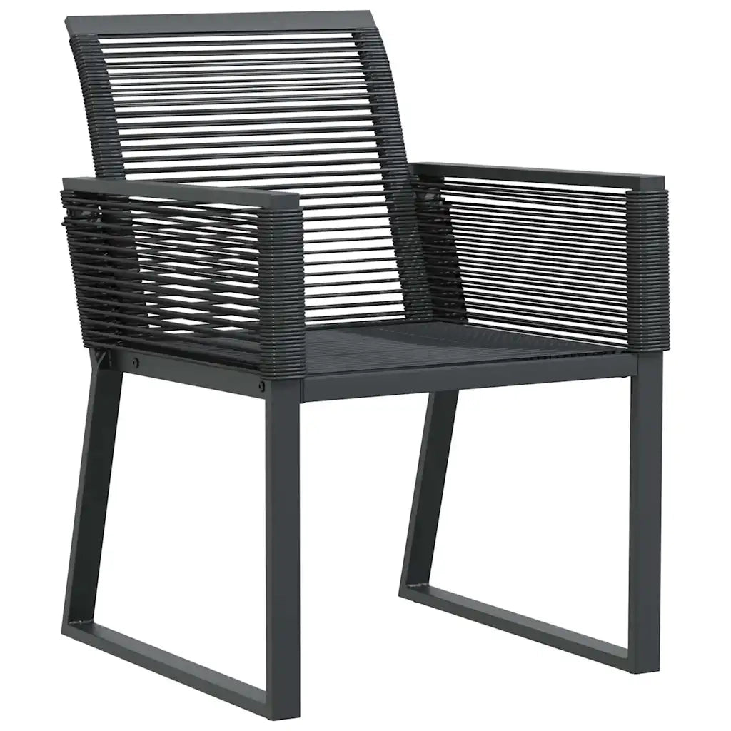 Set da Pranzo per Giardino 7 pcs Nero 3379315