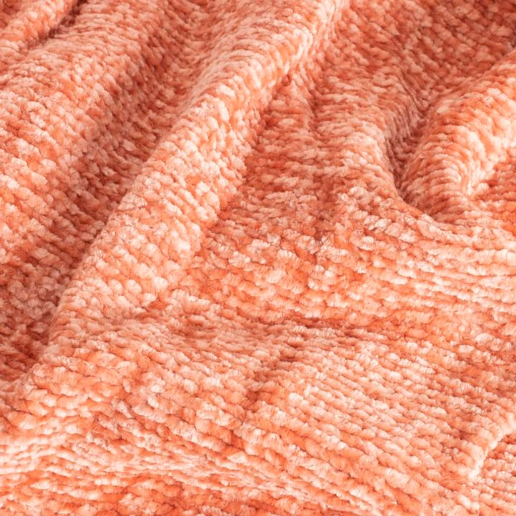 Coperta a quadri rosa salmone 130x170cm SAVORA
