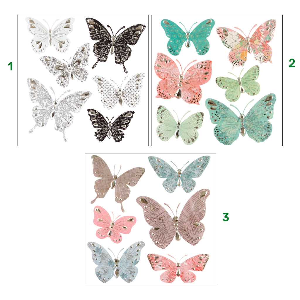 6 Stickers Farfalla