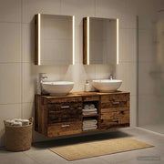 Set di mobili per il bagno 5 pz Legno antico 3406973