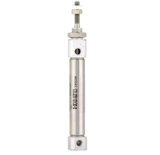 Cilindro Pneumatico in Acciaio Inossidabile - Doppio Azionamento - Minicilindro - 10 mm di Diametro - 30 mm di Corsa