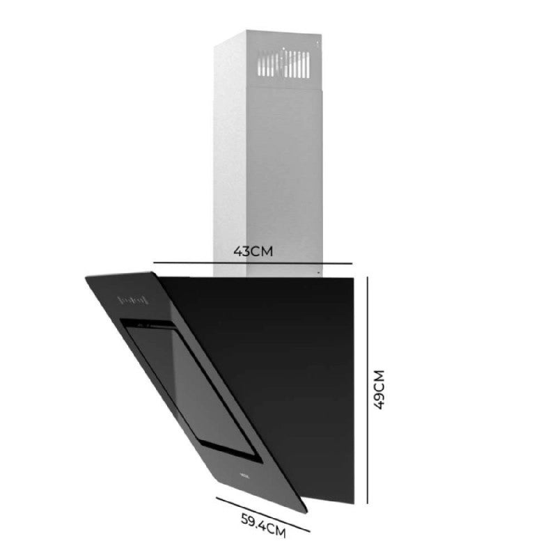 CECOTEC 02894 - Bolero Flux DT 608002 Glass Black A++