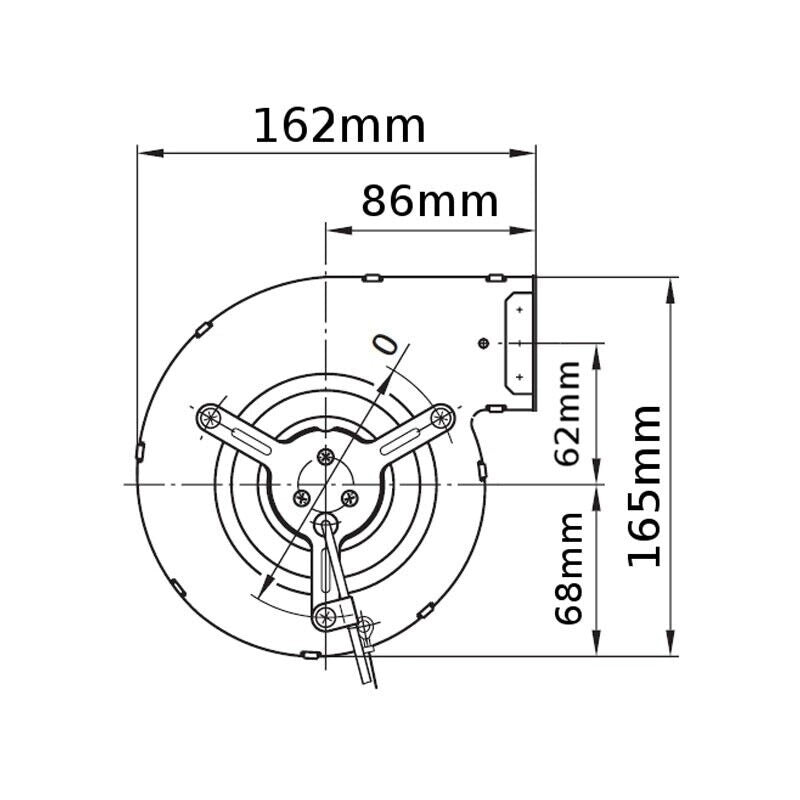 Motore Ventilatore CENTRIFUGO EBM D2E097-BE01-02 per Stufa A Pellet 54W 147MM SF