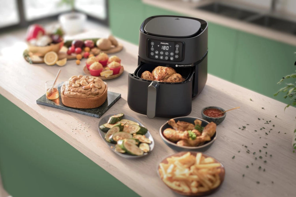 Philips HD9285-93 Friggitrice ad aria XXL Serie 5000 7,2 L 2000 W 16 programmi Wi-Fi colore Nero