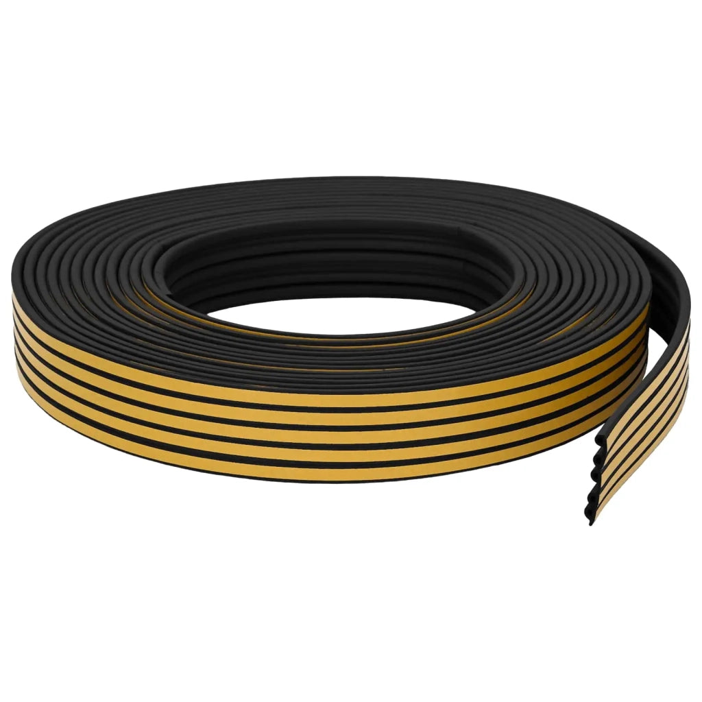 Nastro adesivo per finestre Nero 9 x 6 mm 100 m Schiuma EPDM 42038161