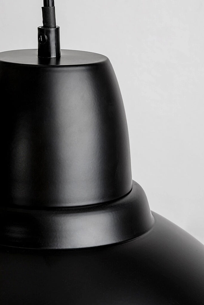 Lampada a sospensione Rabalux Wilbour nera Ø36 E27