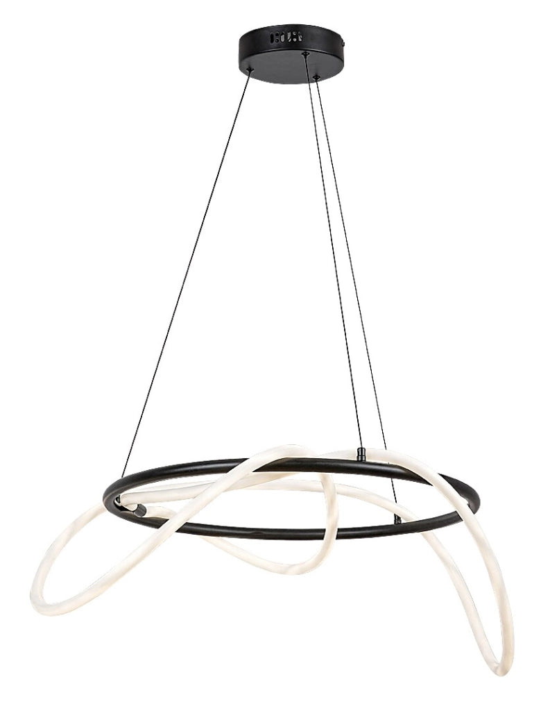 Lampada a sospensione LED Rabalux Montema nera 54W