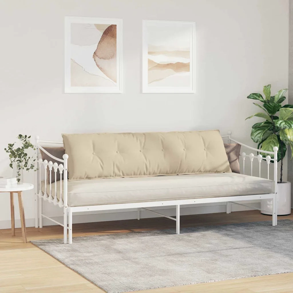 Cuscino per Schiena | Cuscino dorsale Crema 180 x 50 cm Tessuto in Microfibra