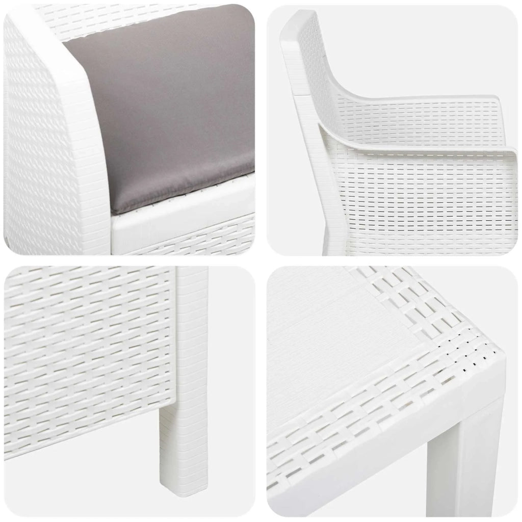 Set di relax con cuscino 3 pcs Bianco PP 42035143