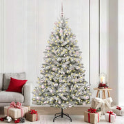 Albero di Natale artificiale con 300 LED Verde e Bianco 240 cm 3395768