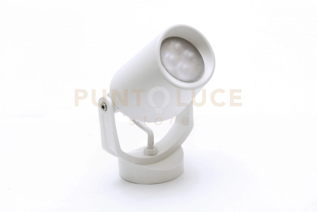 ROMA D12 CM FARETTO 1 LUCE ATTACCO GU10 BIANCO IP66 LAMPADINA LED INCLUSA 6W CCT INCLUSA