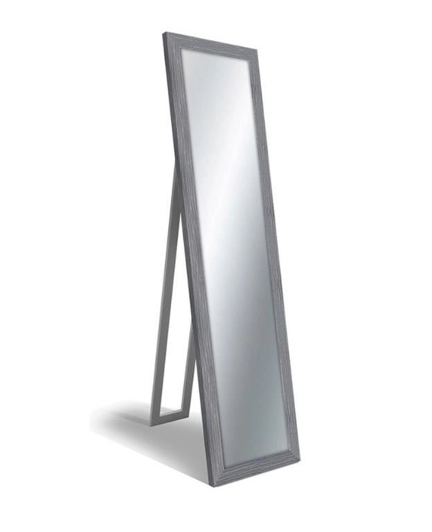 Specchio da Terra con Piede Floor Mirror Boston Grey Grigio 40 x 160 cm
