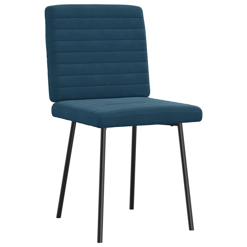 Sedie da Pranzo 2 pz Blu in Velluto 4101166