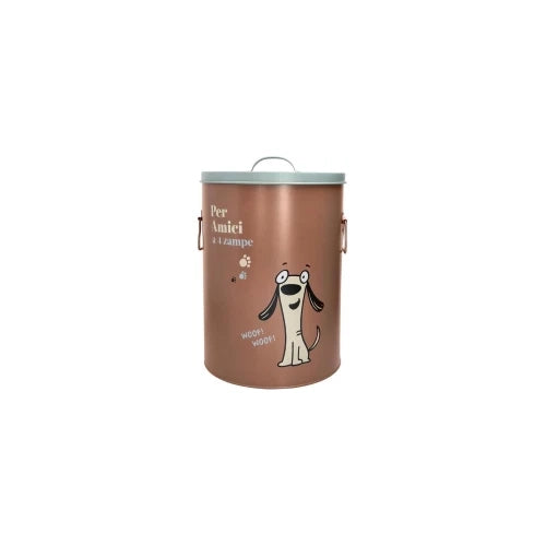 CONTENITORE BIG PET RAME ROSSO C/TAPPO GRIGIO METAL