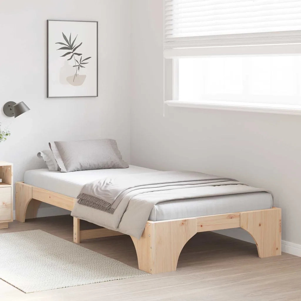 Letto singolo | Letto per adulti | Struttura del letto Naturale 100 x 200 cm Pino massello