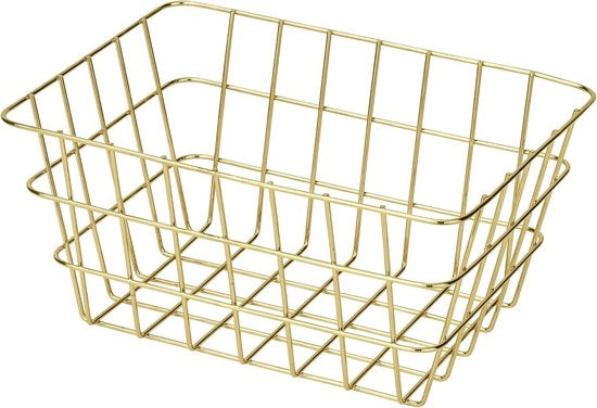 Cassa di Stoccaggio Trendy in Oro per Bagno e Salotto