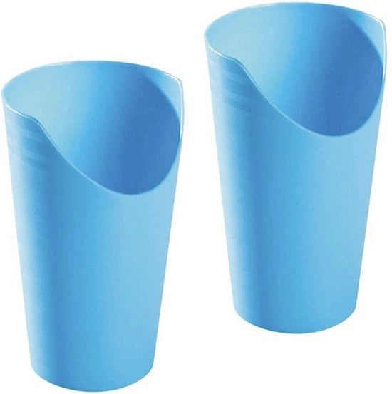 Aiuto per bere - Bicchiere - Bicchiere per disfagia - 2 pezzi - Bicchiere per anziani - Bicchiere per disfagia