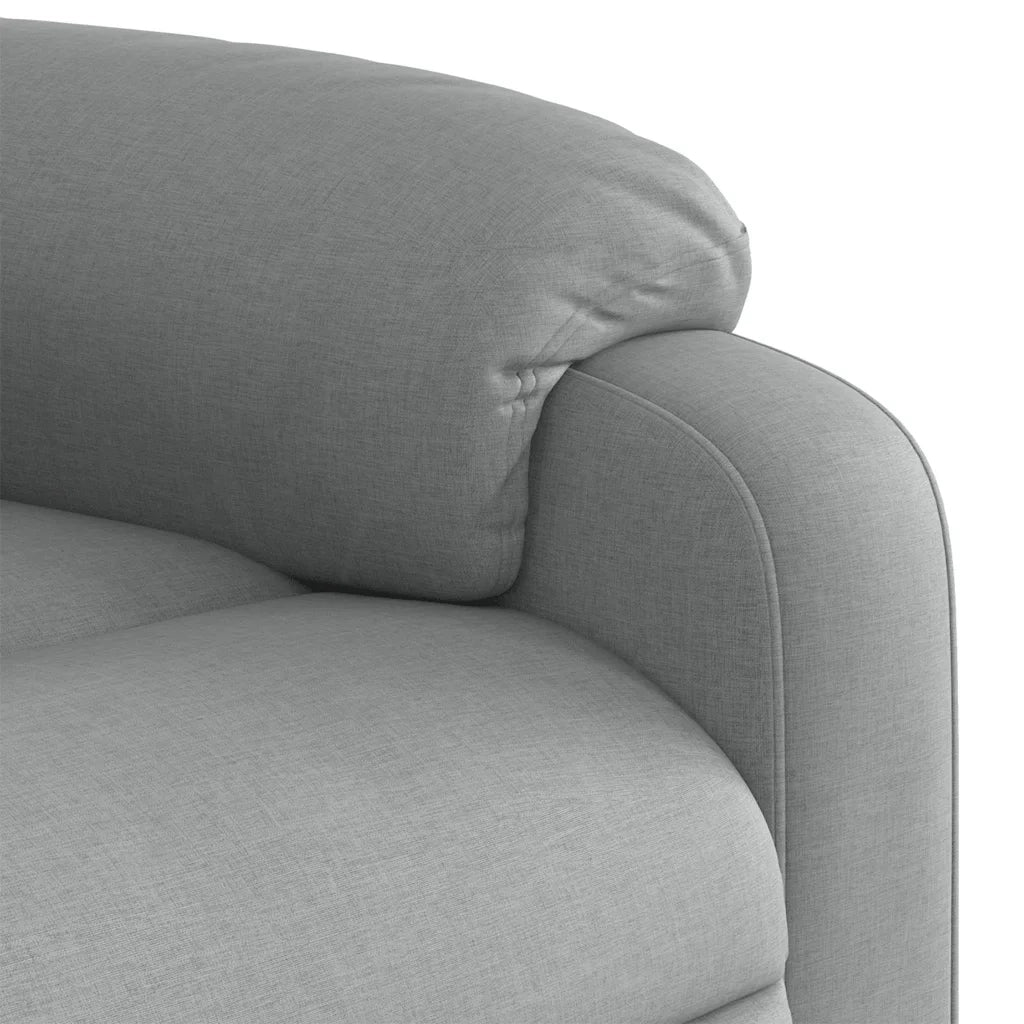 Poltrona reclinabile in tessuto grigio chiaro 3205680