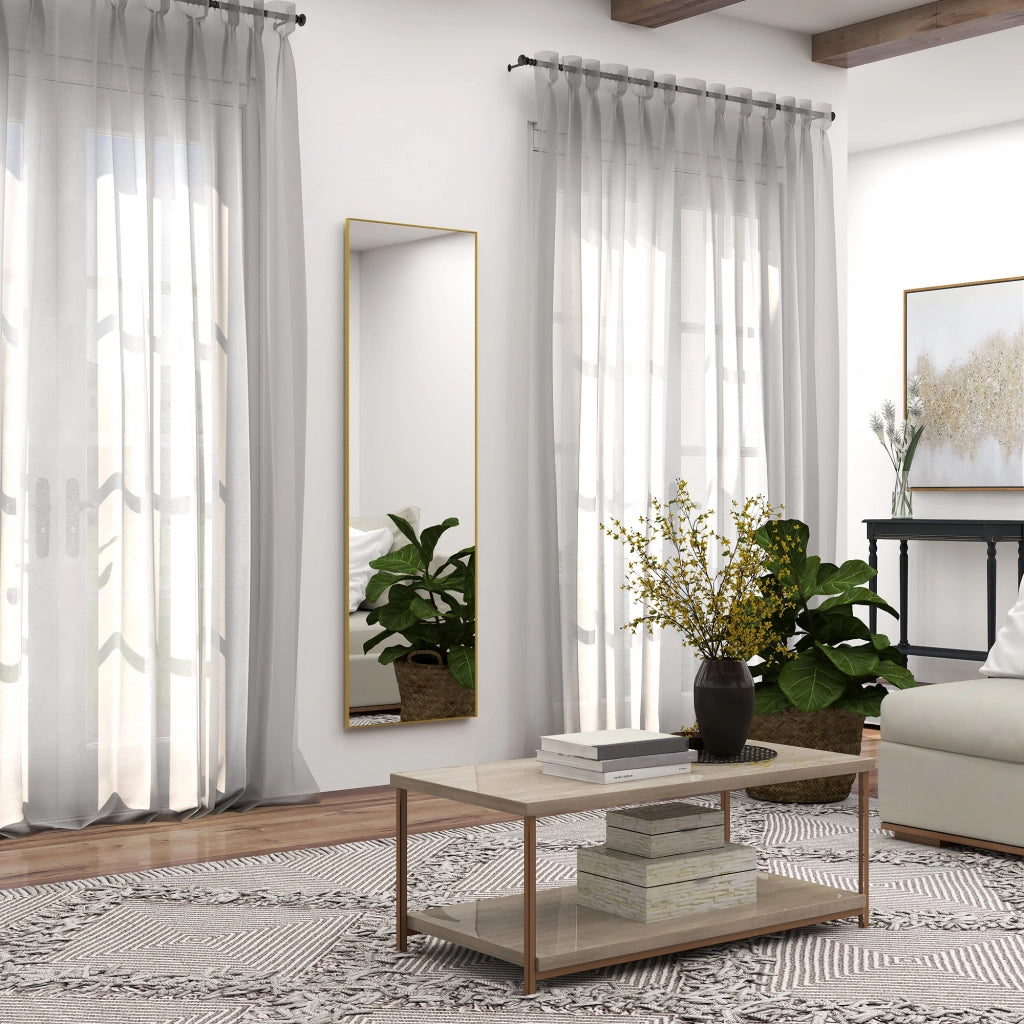 Specchio a Pieno Lunghezza ¨C Minimal ¨C Dorato 50x160 cm