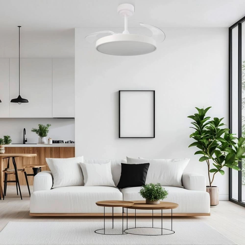 Ledme 8828 ventilatore da soffitto a led colore bianco Ø108 cm