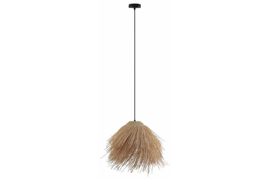 Lampada a sospensione rattan boho marrone Brezze E27