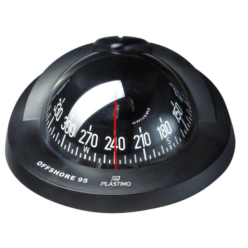 BUSSOLA OFFSHORE 95 NERA BLACK COMPASS WITH BLACK FLAT CARD