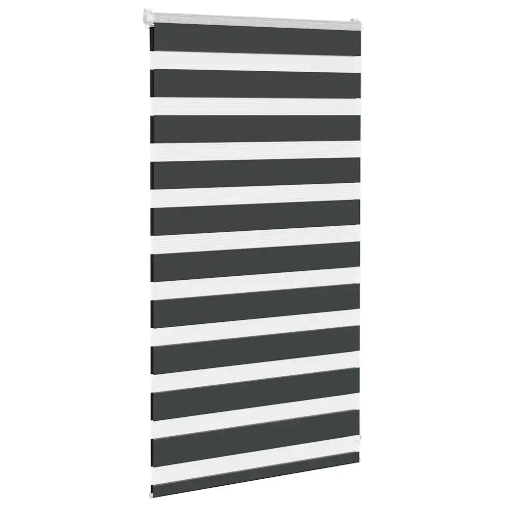 Tenda a rullo | Tenda avvolgibile Zebra Nero Larghezza Tessuto 85,9 cm Poliestere