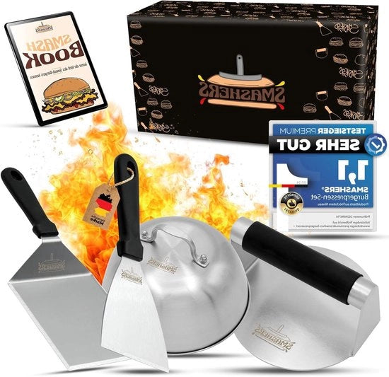 Set per Smashare Burger - 4 pezzi con accessori
