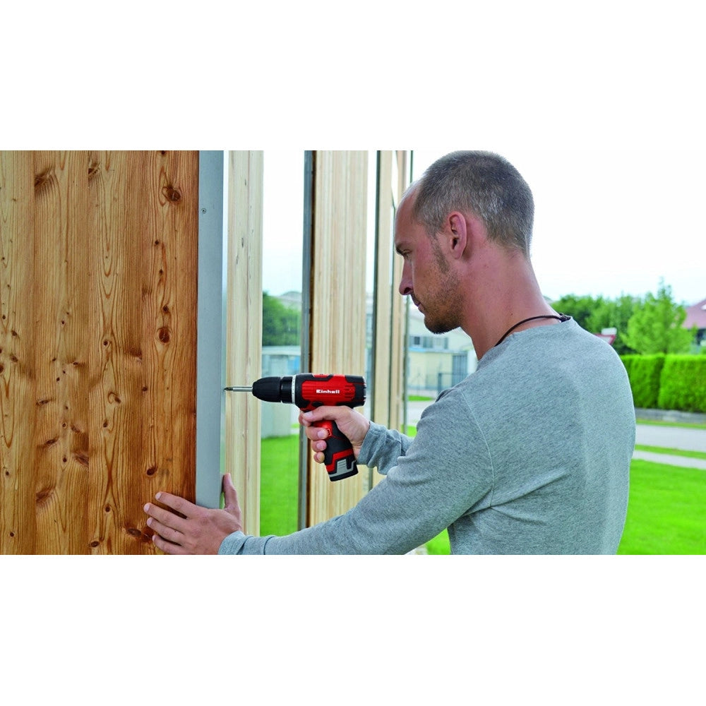 Trade Shop - Trapano Avvitatore Con Doppia Batteria Litio Accessori Einhell Th-cd 12-2 Li Kit -