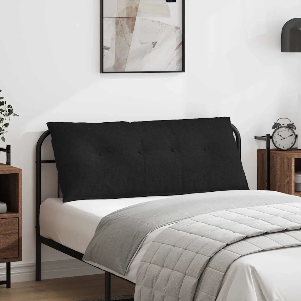 Cuscino per Schiena | Cuscino dorsale Nero 120 x 19 x 50 cm Tessuto