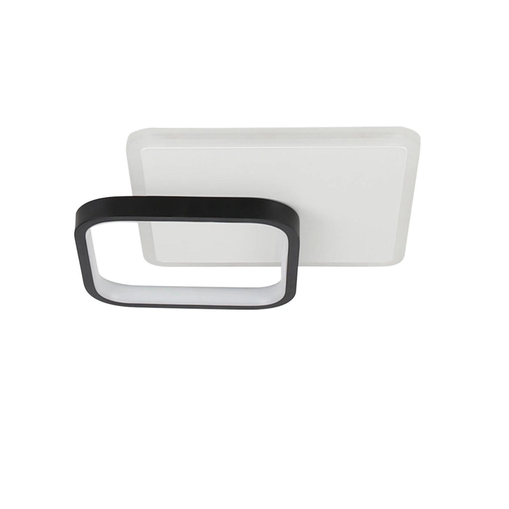 ZMH Lampada da soffitto LED design moderno bianco nero acrilico per soggiorno