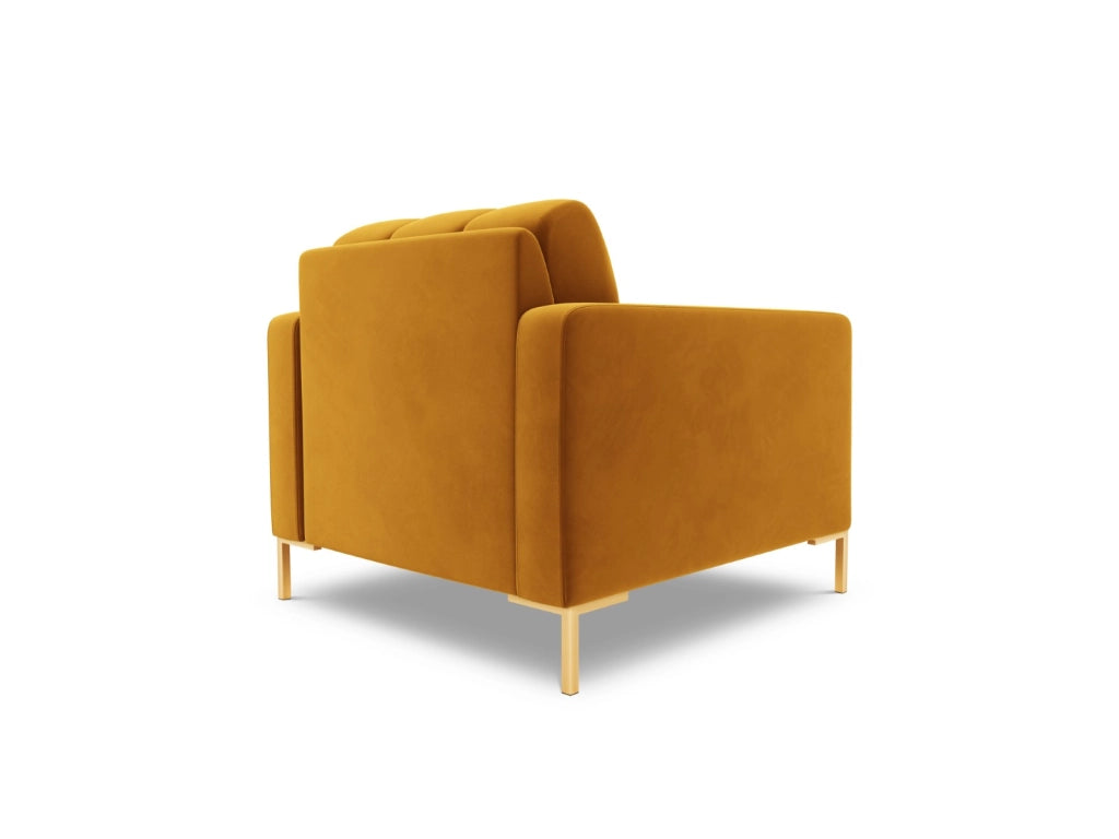 Cosmopolitan Design - Poltrona "Bali" in velluto giallo 