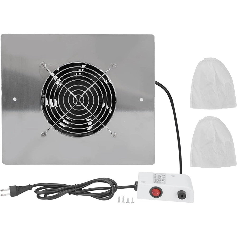 Trade Shop - Aspirapolvere Per Unghie 60w Collettore Polveri Ventilatore Nail Art Professionale -