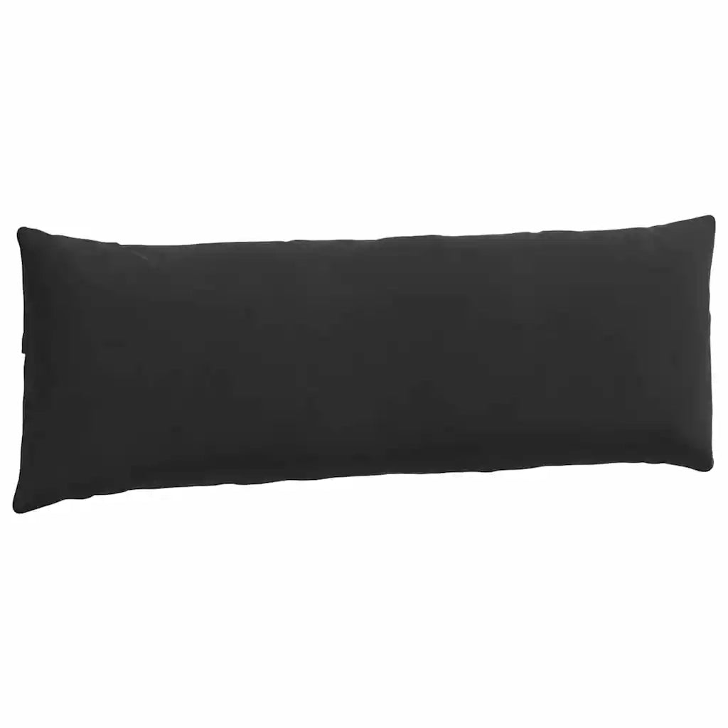 Cuscini da Divano 2 pz-Set di 2 Cuscini per Sofa Nero 120 x 40 cm Tessuto in Cords