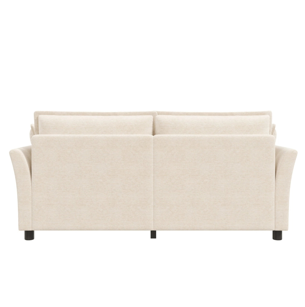 Sofa 2 posti modulare 155 x 81 x 87 cm in chenille beige