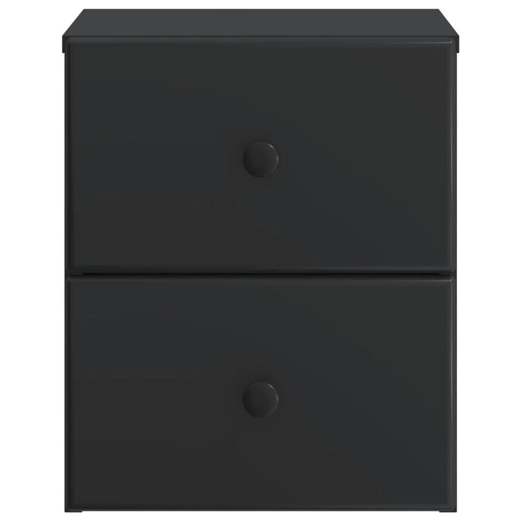Mobiletto da notte a muro 2 pcs Nero 34,5 x 33 x 40 cm 899148