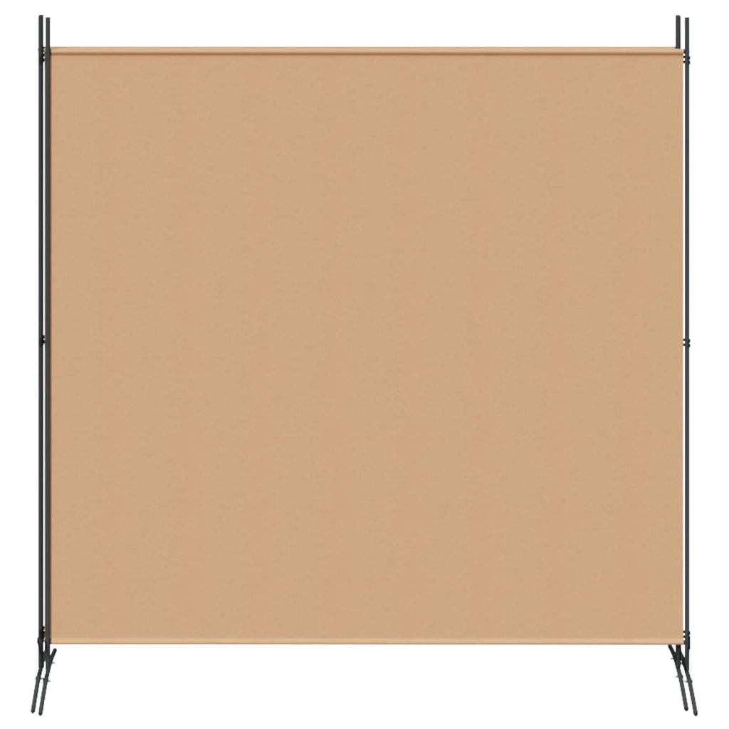 Divisorio Ambienti | Divider per stanze | Paravento a 4 Pannelli Beige 525 x 180 cm Tessuto