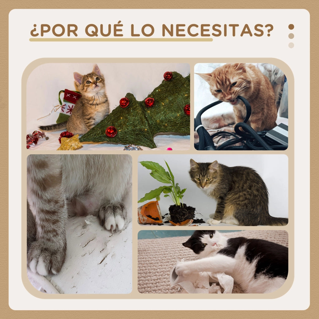 Albero tiragraffi per gatti con piattaforme e posti ¨C Minimal ¨C 130 cm beige