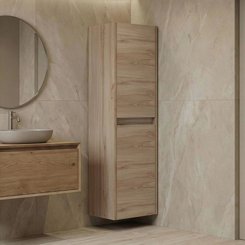 Mobile da bagno "Side 40" - 40 x 27 x 138 cm - Rovere