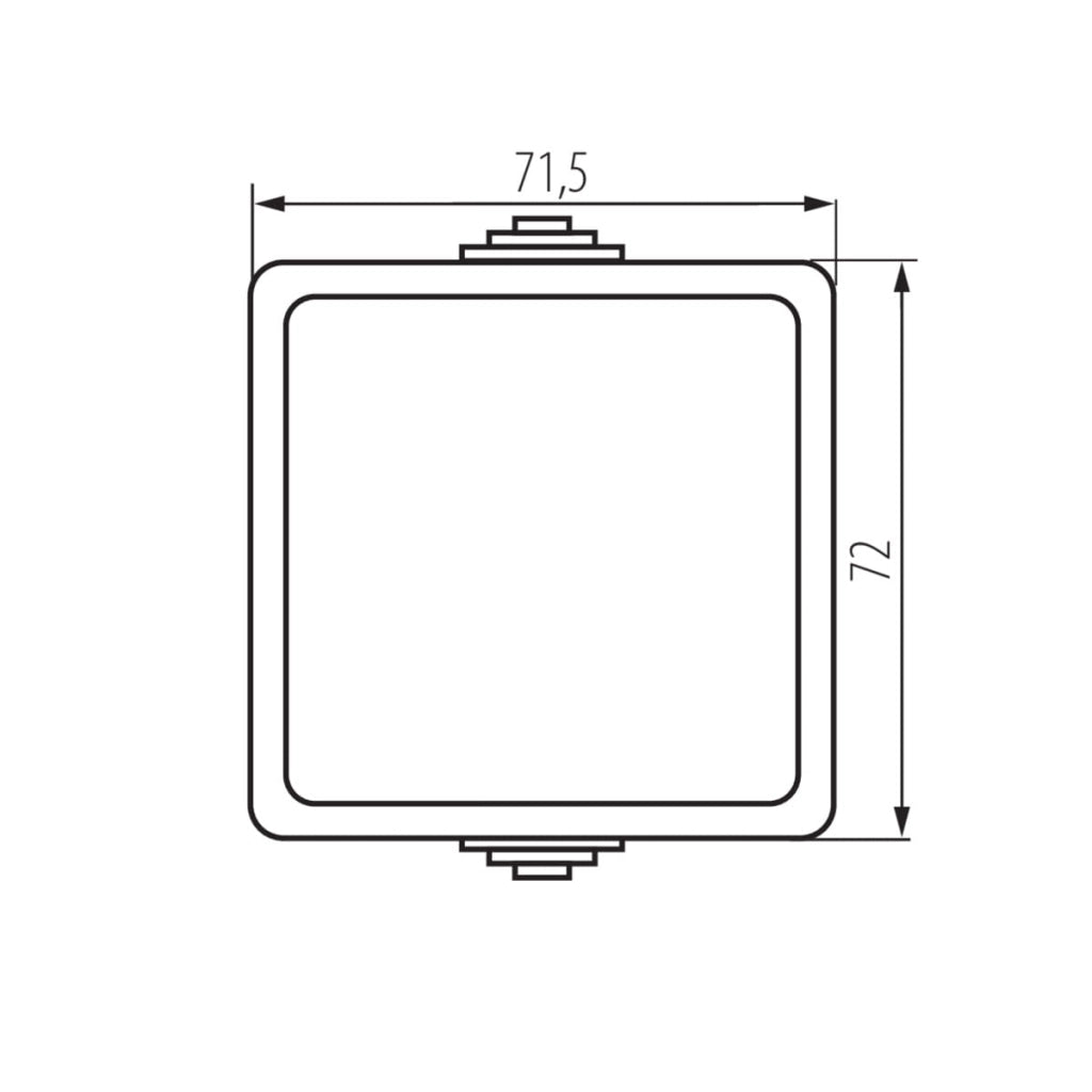 Interruttore a pulsante nero IP54 TEKNO Kanlux 27353