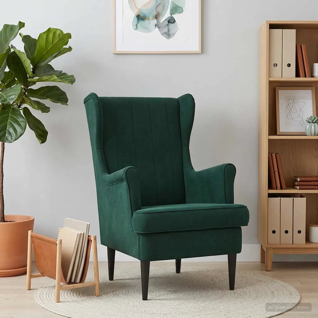 Poltrona Verde Scuro Velluto 42029939