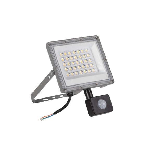 Faro LED esterno Kanlux ACETE 30W 3CCT PIR IP44 grigio