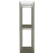 VIMAR PLANA - PLACCA 2M PANNELLI NICHEL OPACO