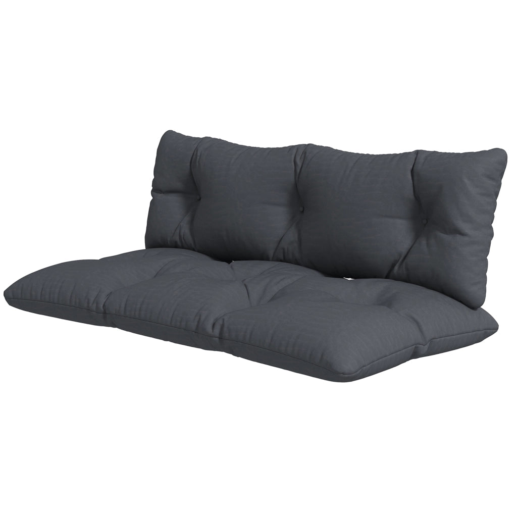 Set cuscini esterno banco ¨C zephmum ¨C grigio idrorepellente 2 pezzi