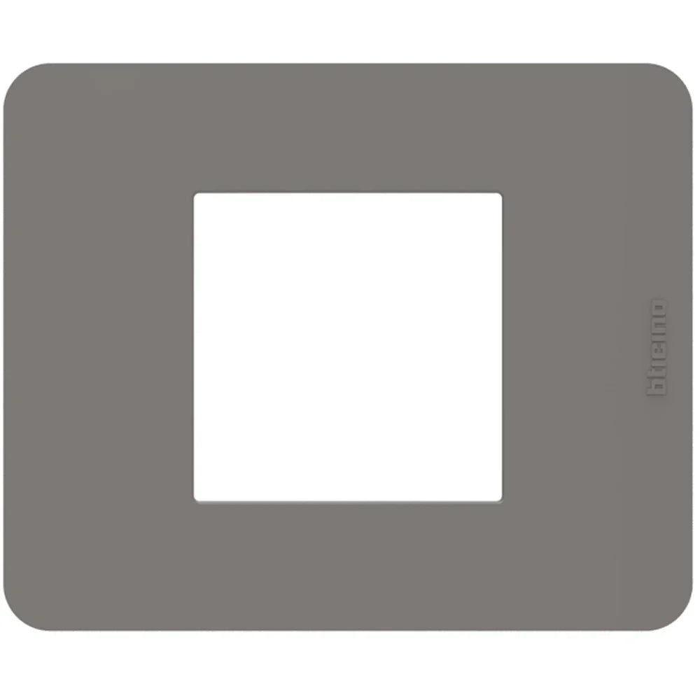 Placca Bticino MatixGO Tones 2 moduli tortora JA4802TD