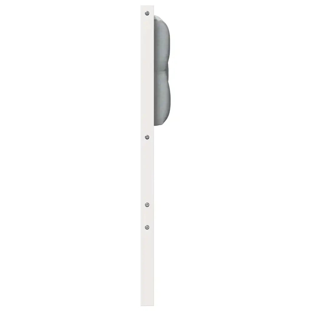 Testiera-Testiera con Cuscini Bianco e grigio chiaro 135 cm Legno di pino massello