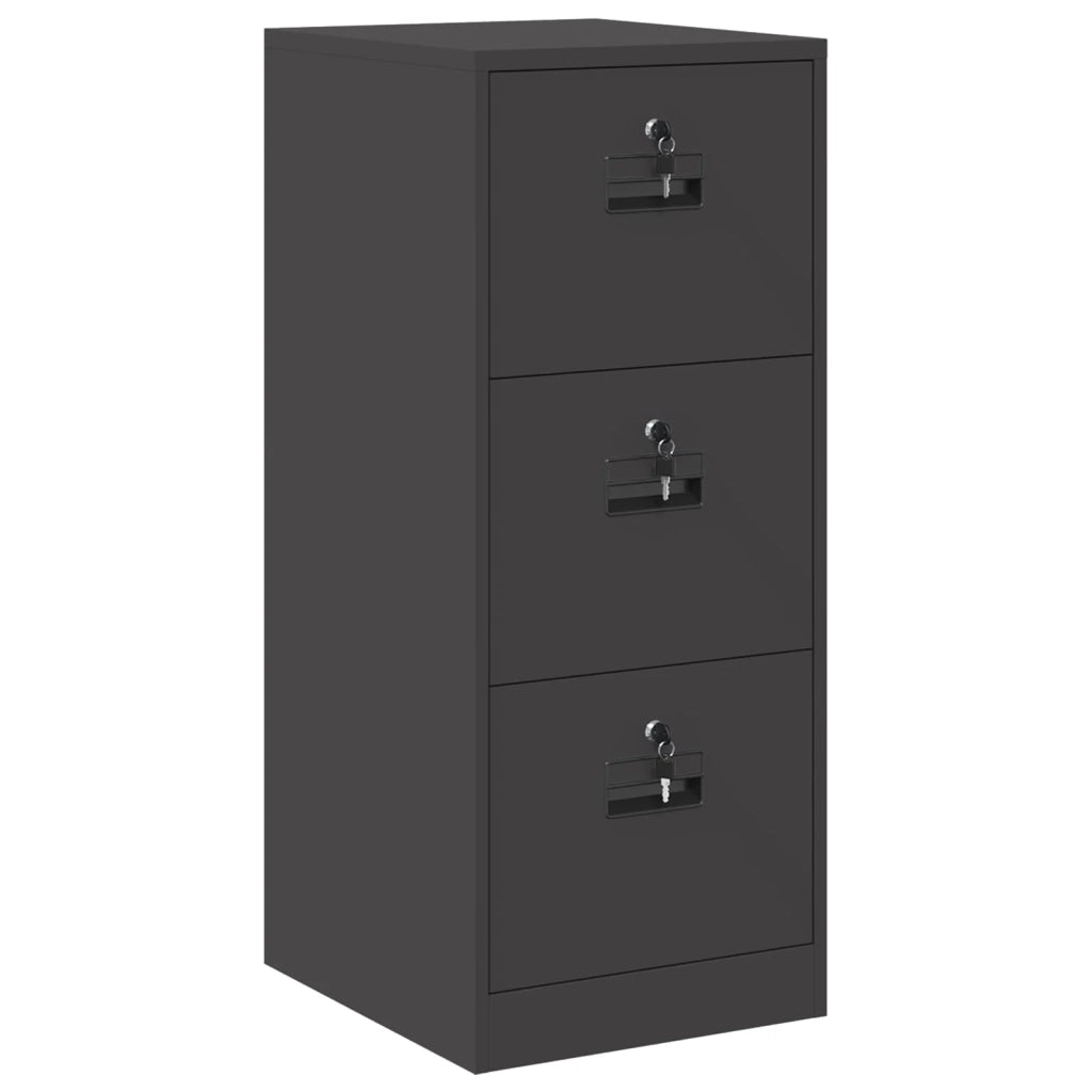 Armadio per File con cassetto Nero 44 x 50 x 106.5 cm